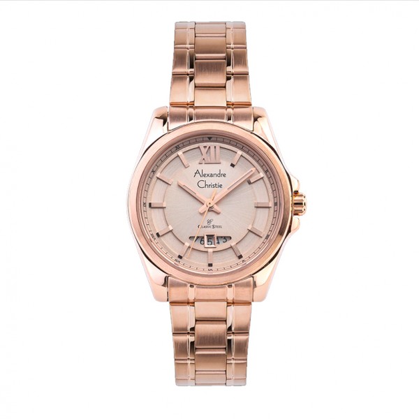 Alexandre Christie AC 8473 Full Rosegold Lady LDBRGLN